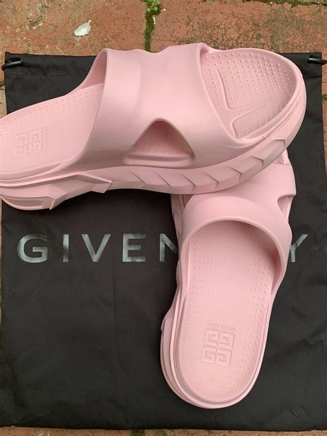 givenchy pink slides|Givenchy marshmallow slide.